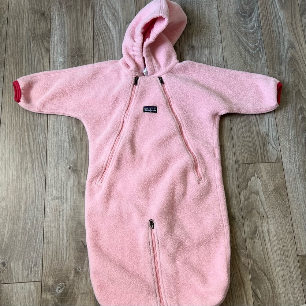 Patagonia Fleece bunting pink 6 month